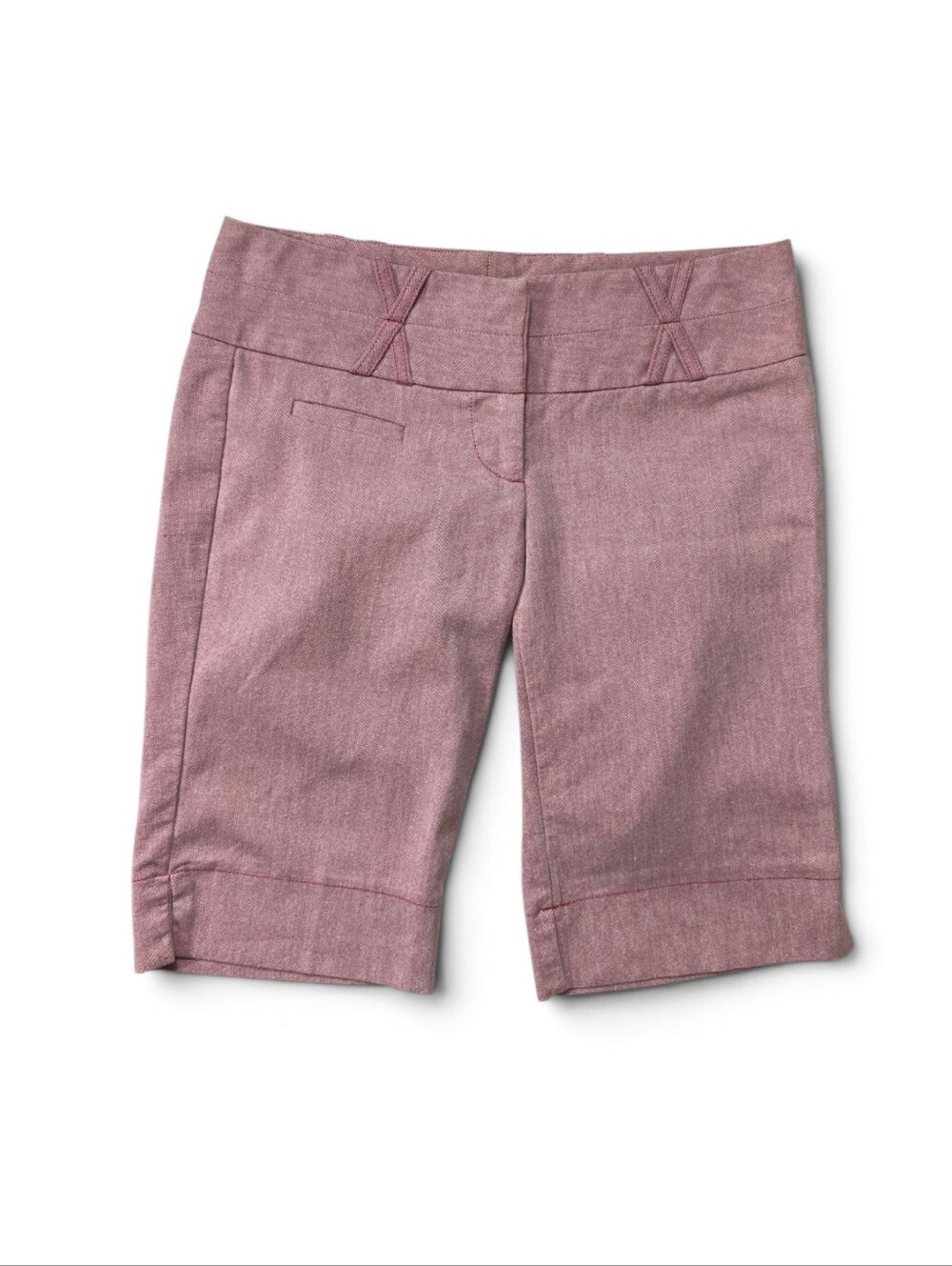 Y2K Charlotte Russe Pink Bermuda Capri Pants SZ S